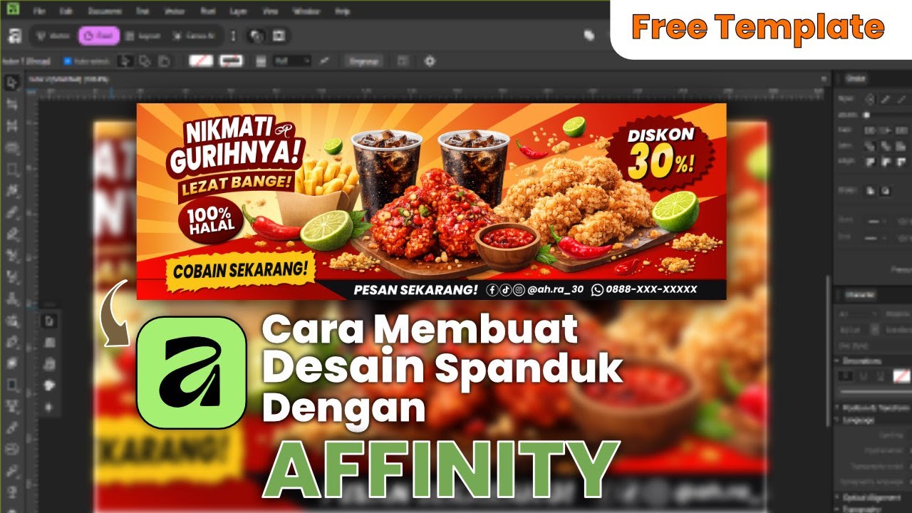 Cara Membuat Desain Spanduk Dengan Affinity