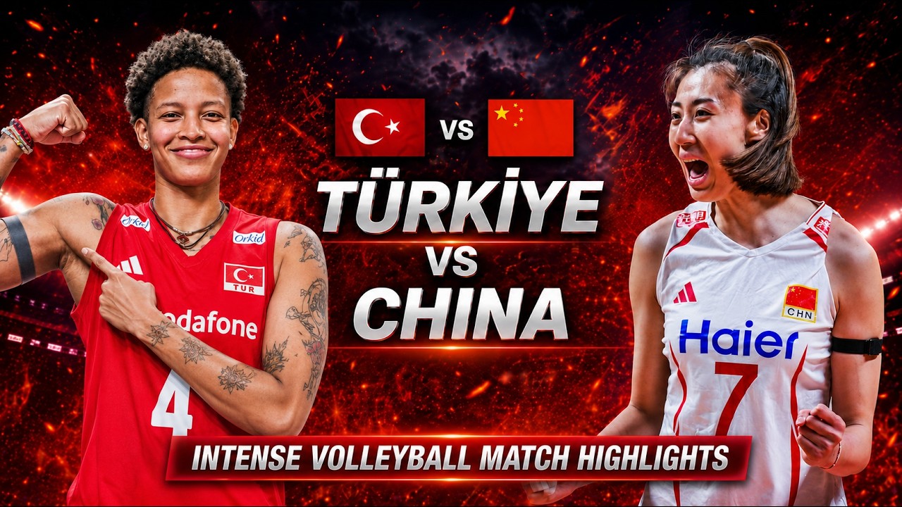 T&uuml;rkiye vs China Semifinal Volleyball Battle | Women's VNL 2026