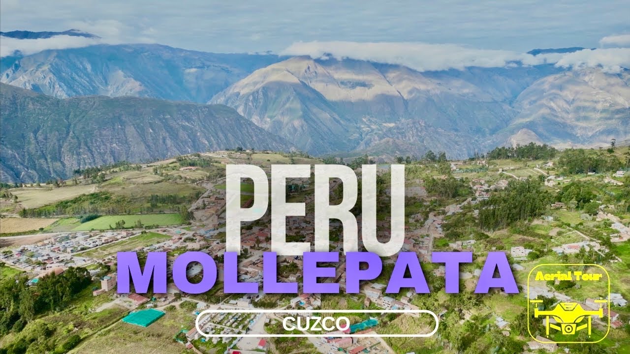 Majestic 4K Aerial Views of Mollepata Mountains in Peru (Cuzco Region)