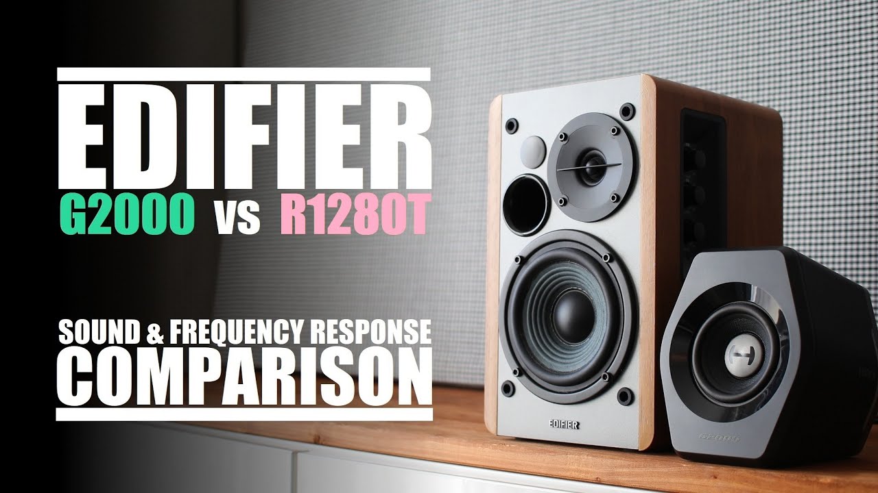 Edifier G2000 против Edifier R1280T || Сравнение звука и частотных характеристик