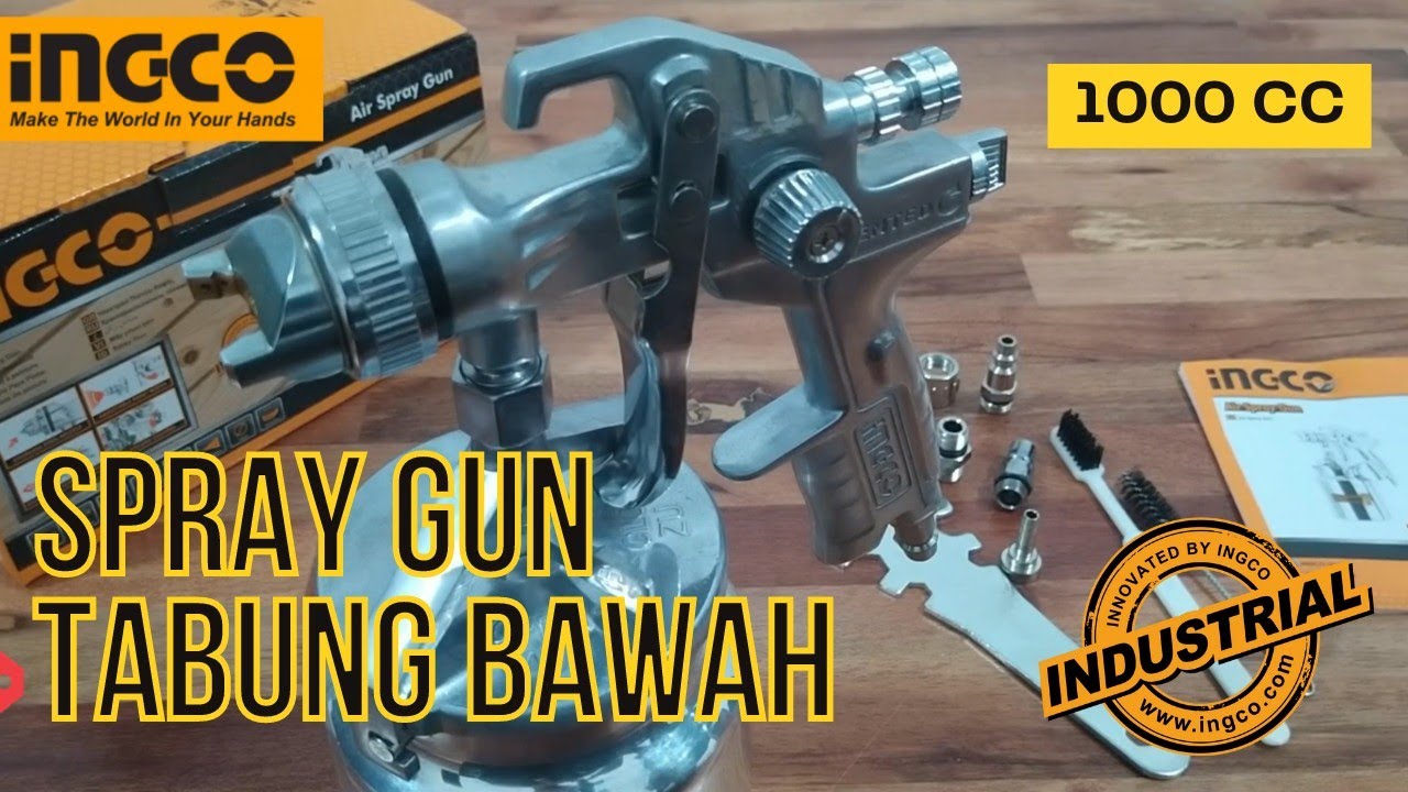 Spray gun Compressor 1000 CC Seratus Persen Aluminium Anti Karatan