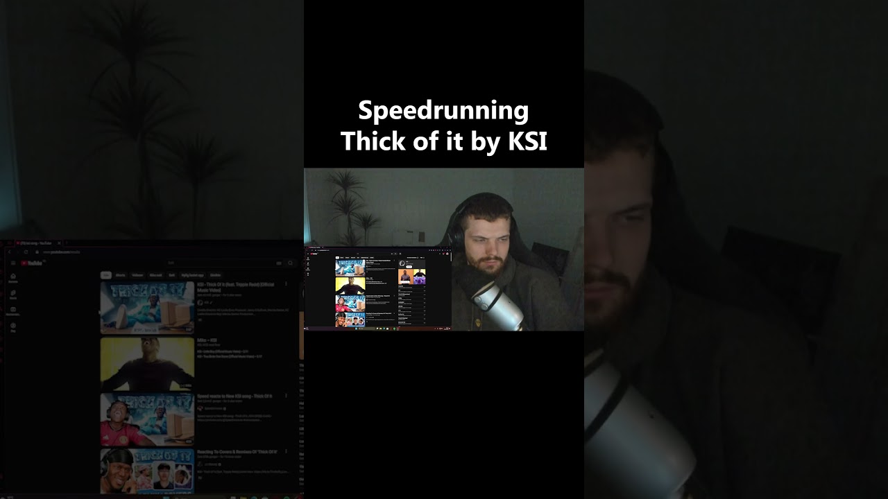 Speedrunning Thick of it by KSI (worldrecord)
