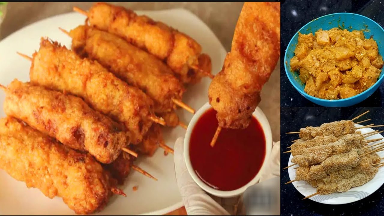 Chicken Stick Fry Recipe |Chicken Stick Kabab Recipe | Easy snacks recipes
