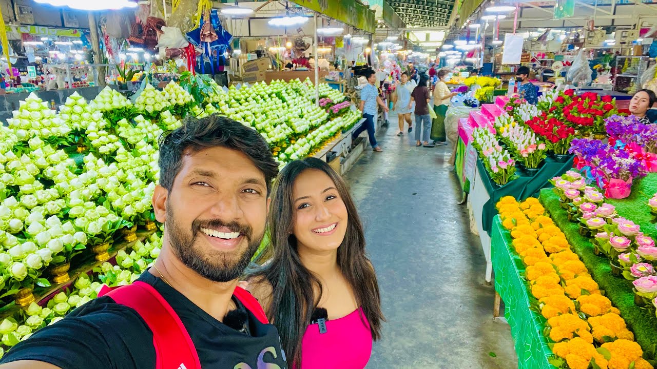 බැංකොක් වල මල් කඩ 🤪😉Sangeeth Dini Vlogs| Bangkok diaries|floating market