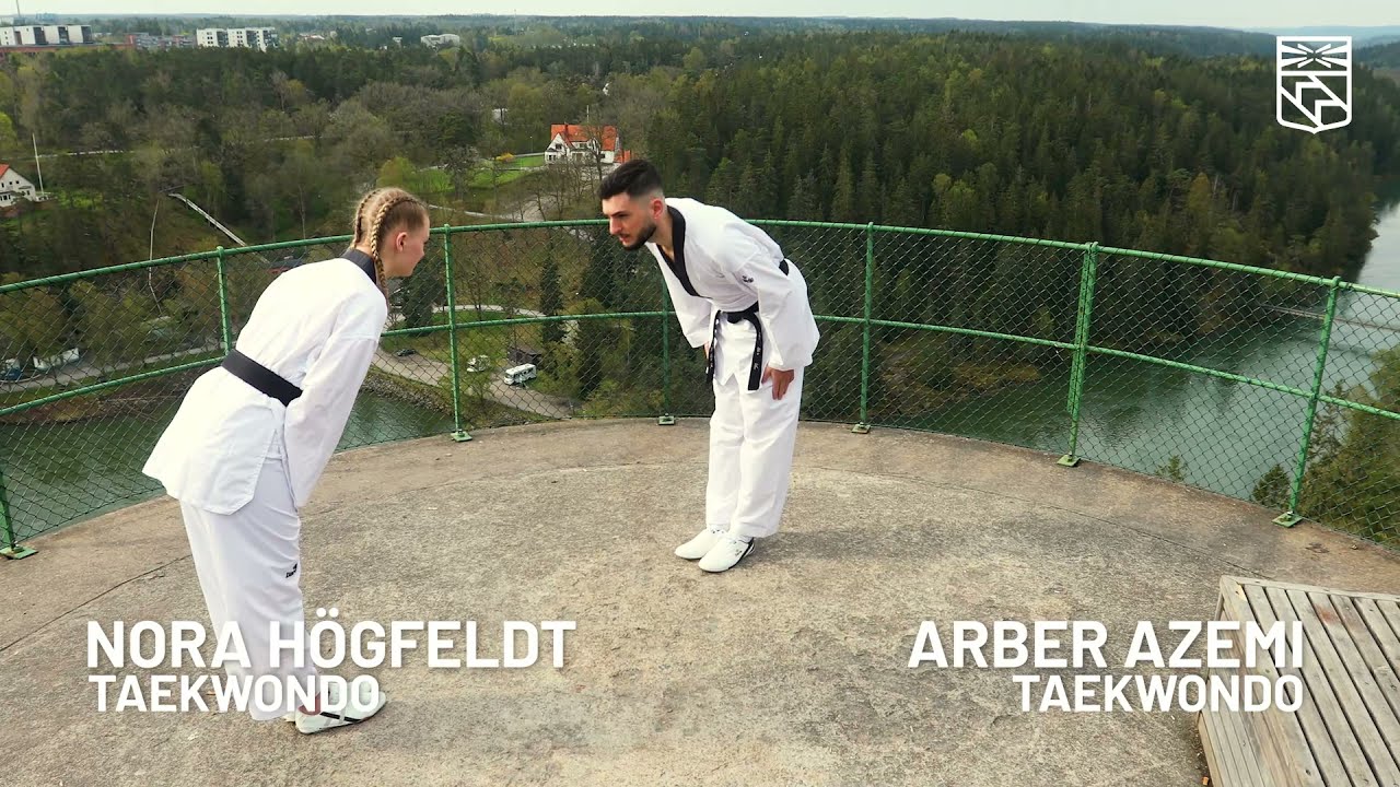 Tobacco Endgame, idrottsambassadör Nora Högfeldt och Arber Azemi Taekwondo