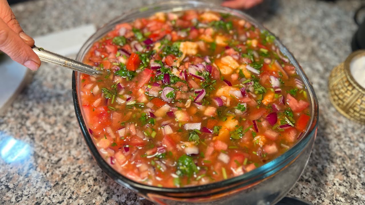 Cóctel de camarón 🦐 🍅 #coctel #camaron #comida #receta 