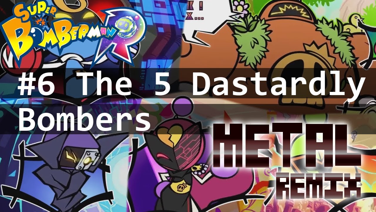 Super Bomberman R The Five Dastardly Bombers Metal Cover
