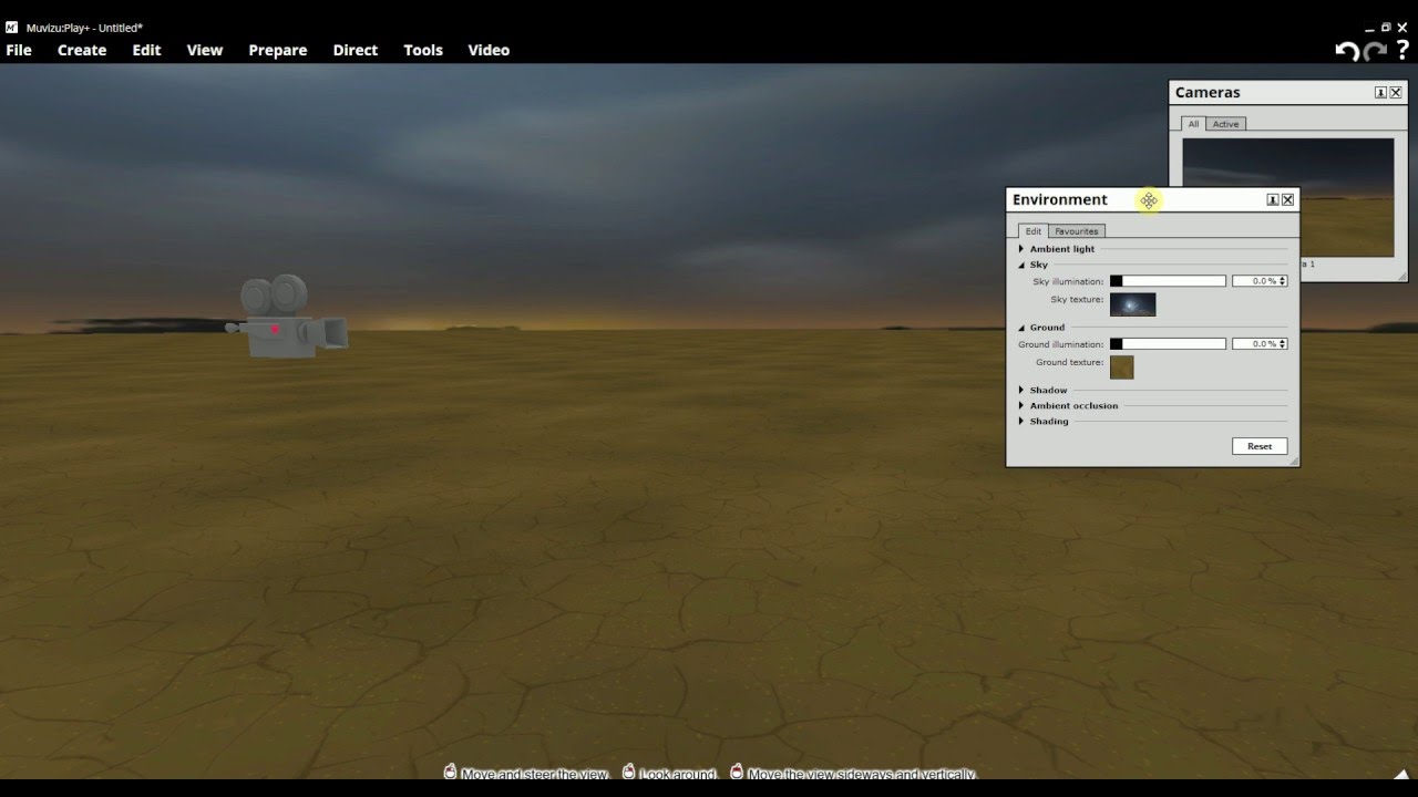 Animazione 3d Tutorial - Modifica del Ambiente in Muvizu