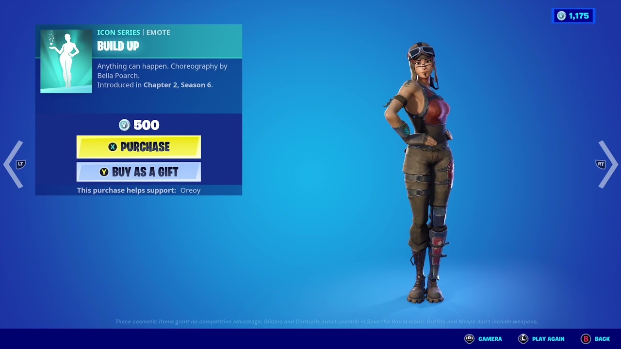 Renegade Raider doing New Build Up emote