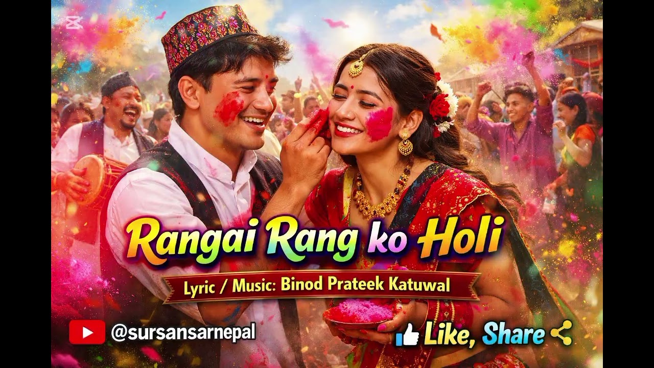 Rangai Rang ko Holi | Nepali Holi Song 2026 | Binod Prateek Katuwal