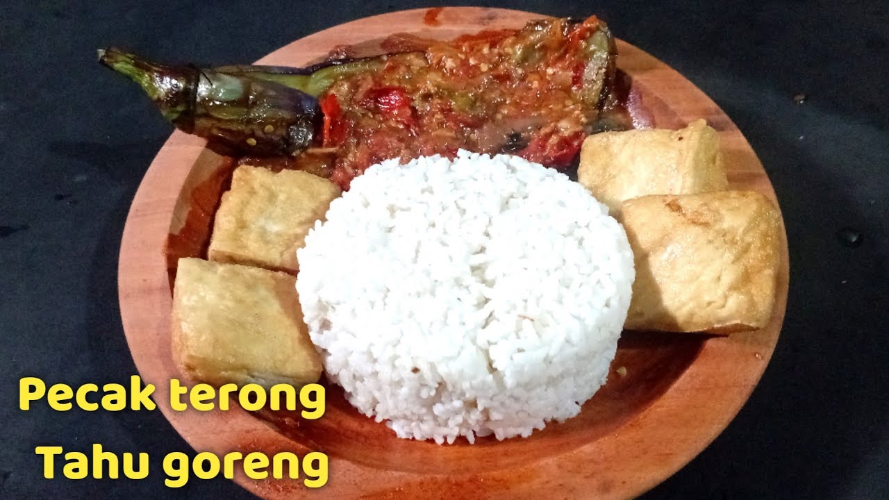 Pecak terong bumbu goreng menu sarapan  pagi,enak dan sedap@DapurDarsa 