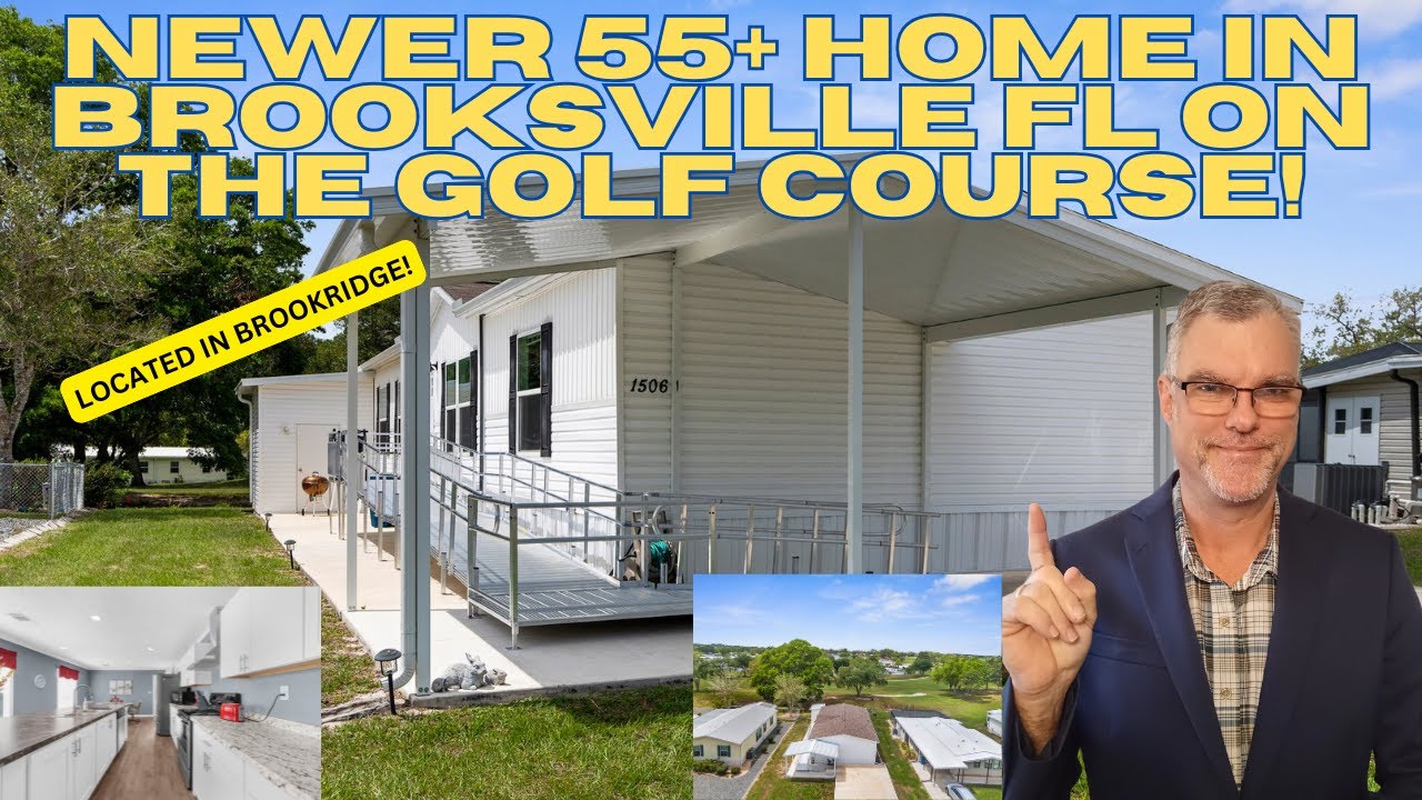 MUST SELL- Beautiful 55 Plus Golf Course Home In Brooksville Florida