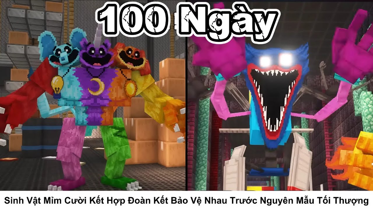 Tóm Tắt 100 Ngày || Sinh Vật Mỉm Cười Kết Hợp - Đoàn Kết Bảo Vệ Nhau Trước Nguyên Mẫu Tối Thượng