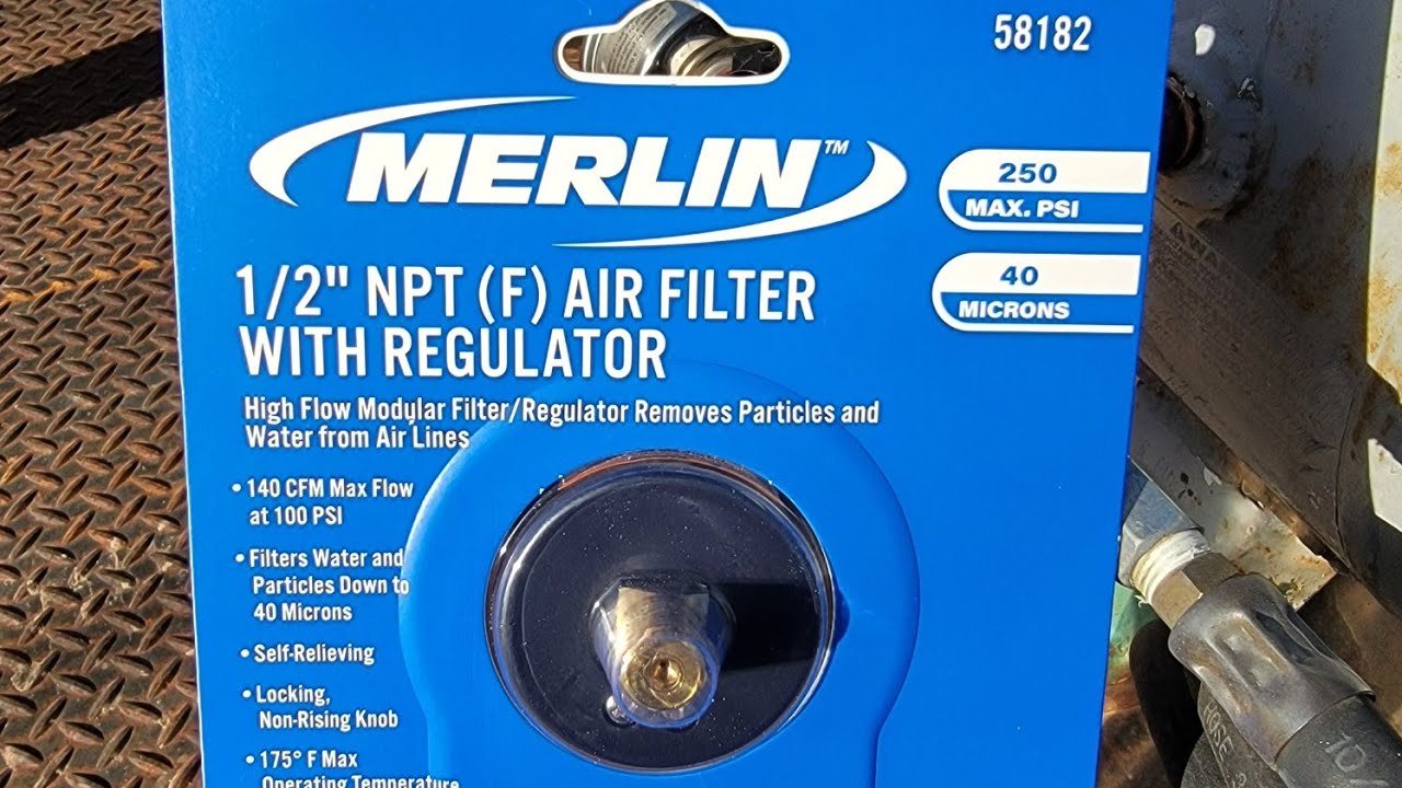 Harbor freight merlin air compressor regulator filter review