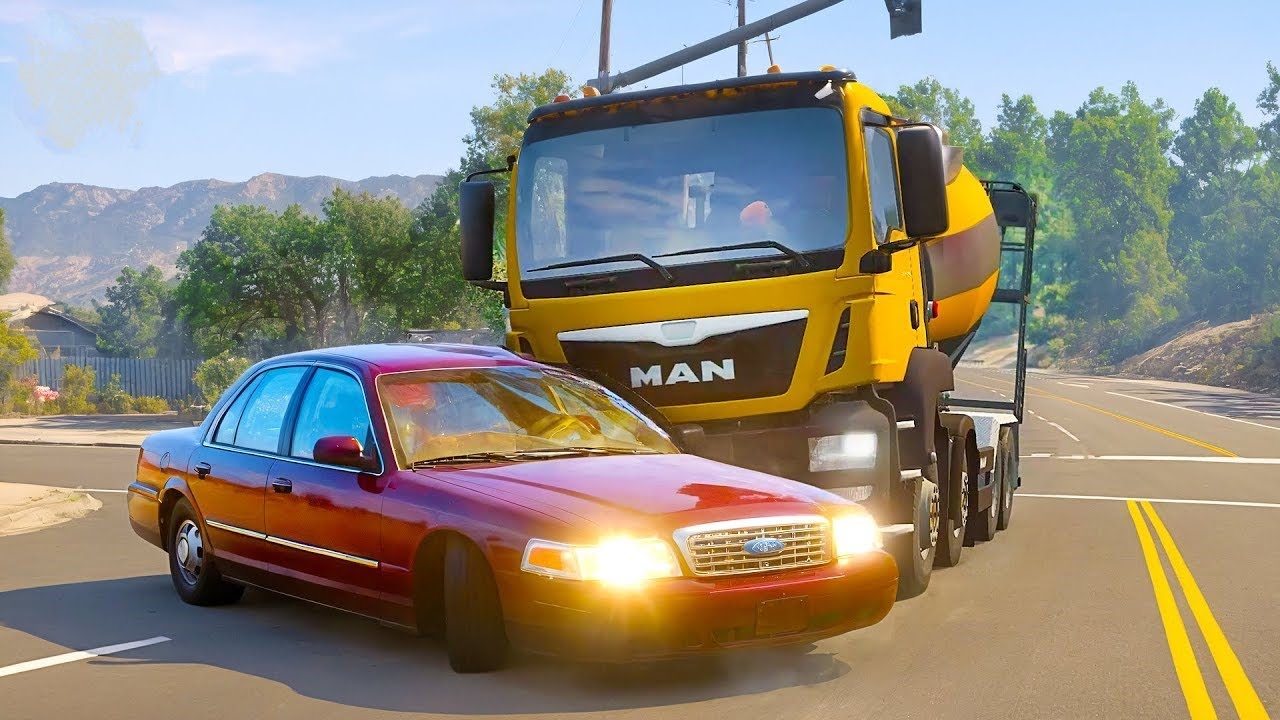 Truck and Car Accidents | ARK Games | BeamNG Drive