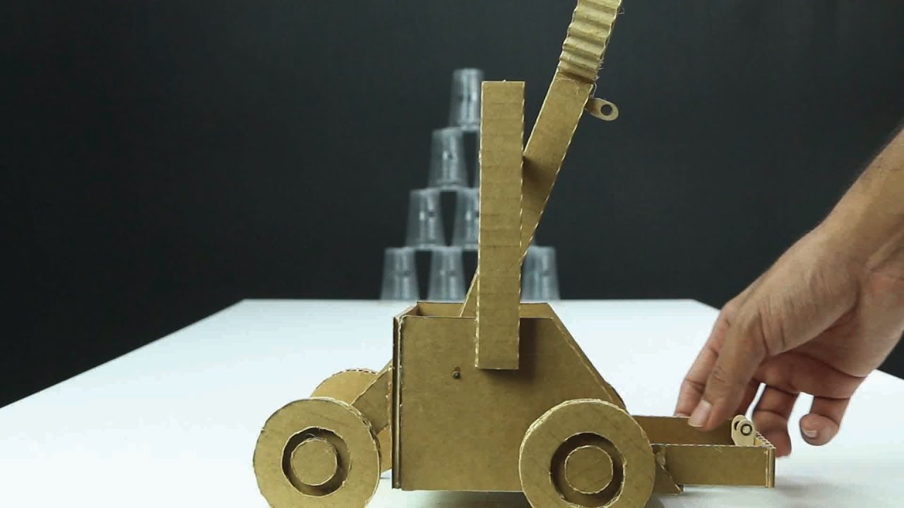 How to Make Cardboard Catapult That Sh00ts