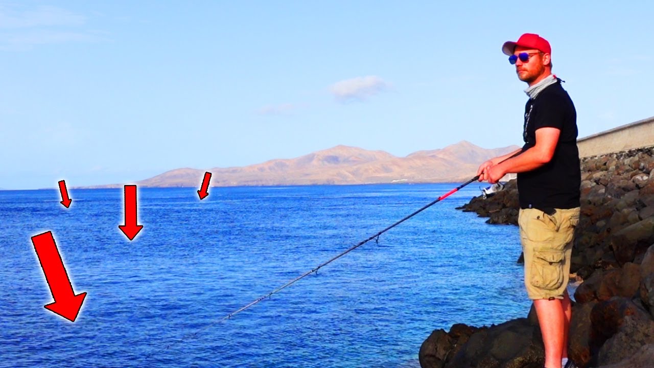 BONITO ANGELN vom Ufer! Die Jagd beginnt! Lanzarote Trip (1)