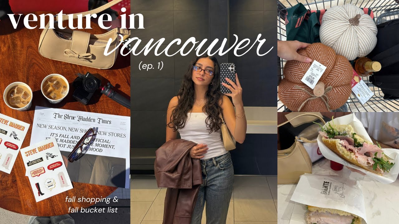 Vancouver Fall Vlog 🍂 Fall Shopping & Bucket Lists