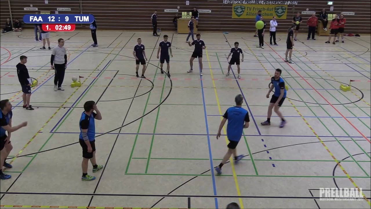 Deutsche Prellballmeisterschaft 2017 Altenbochum gegen Meinerzhagen Herren