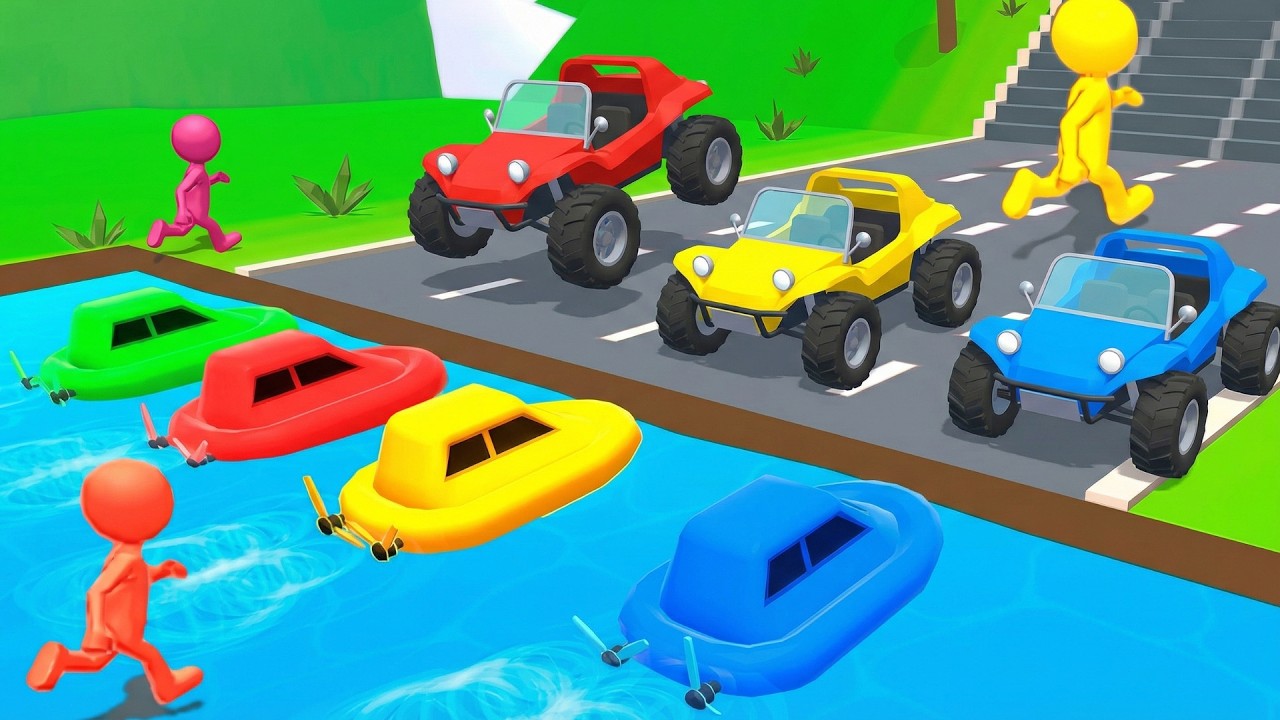 Shape shifting 🏃‍♂️🚗🚲🚦All Levels Gameplay EPSHJU78J Amazing Cars Drive