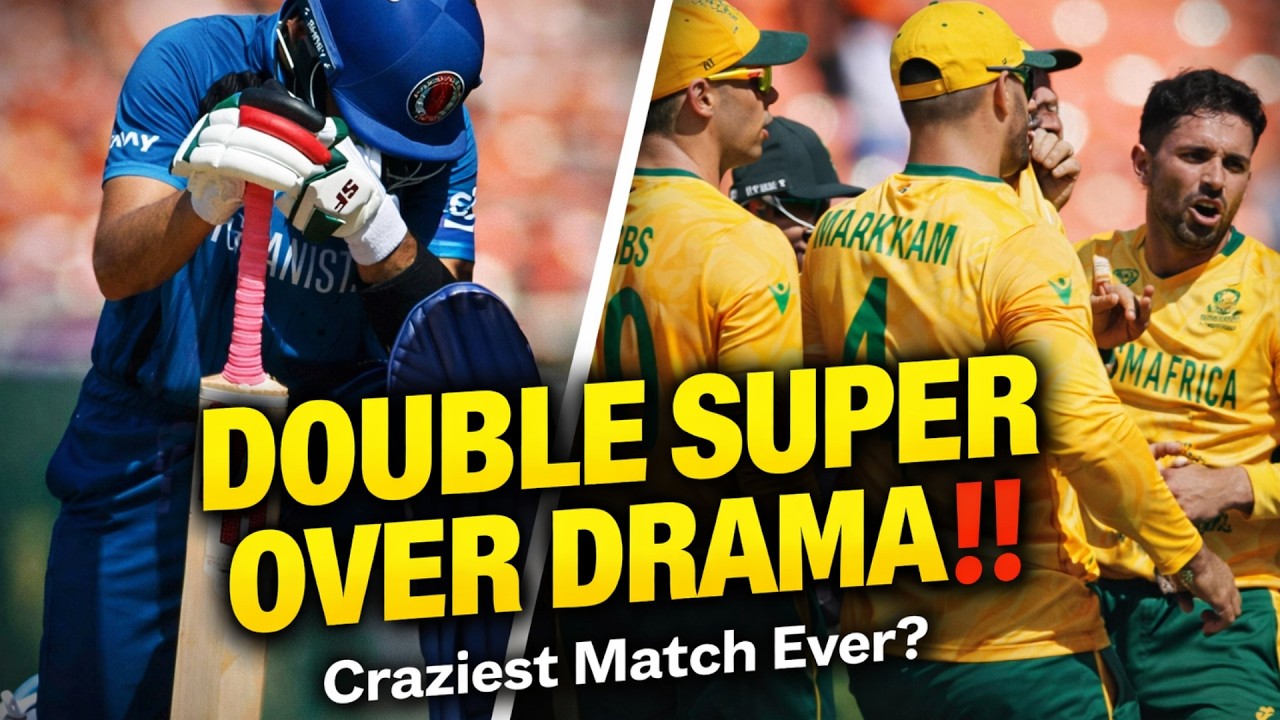 GREATEST T20 MATCH EVER?  SA vs AFG Double Super Over Thriller! , T20 WC 2026.