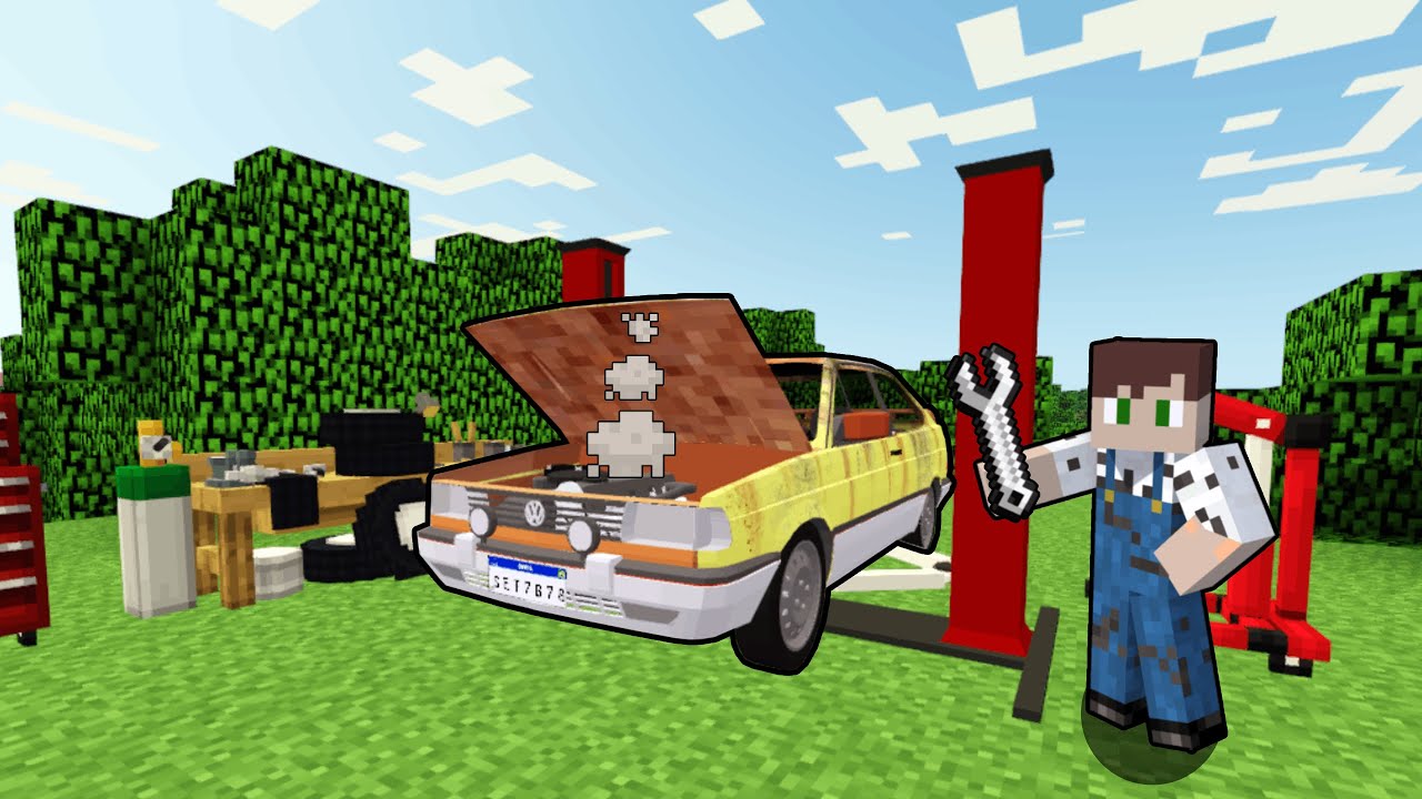 Me TORNEI MECÂNICO no MINECRAFT!!!!!