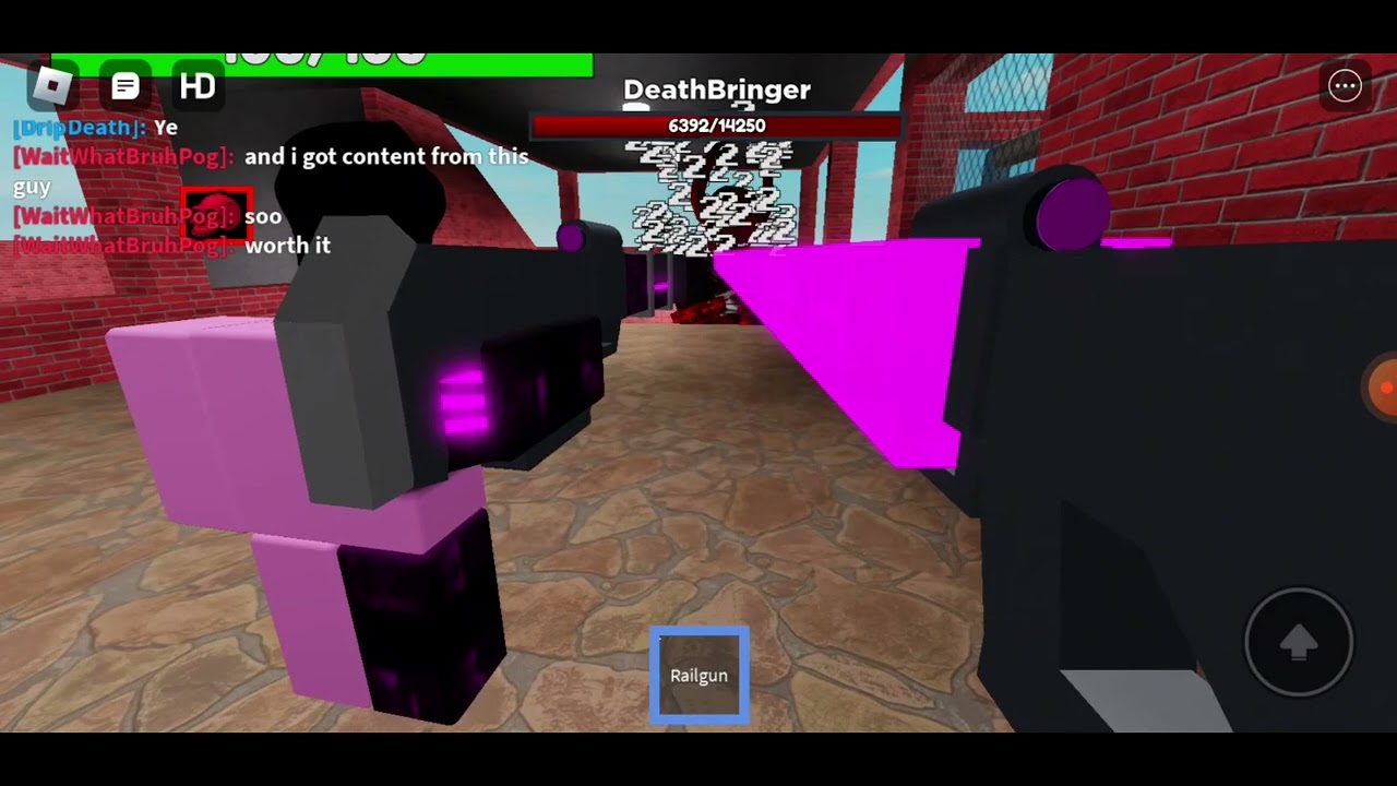 Fighting deathbringer in TROLLGE INCIDENT FIGHT REBORN