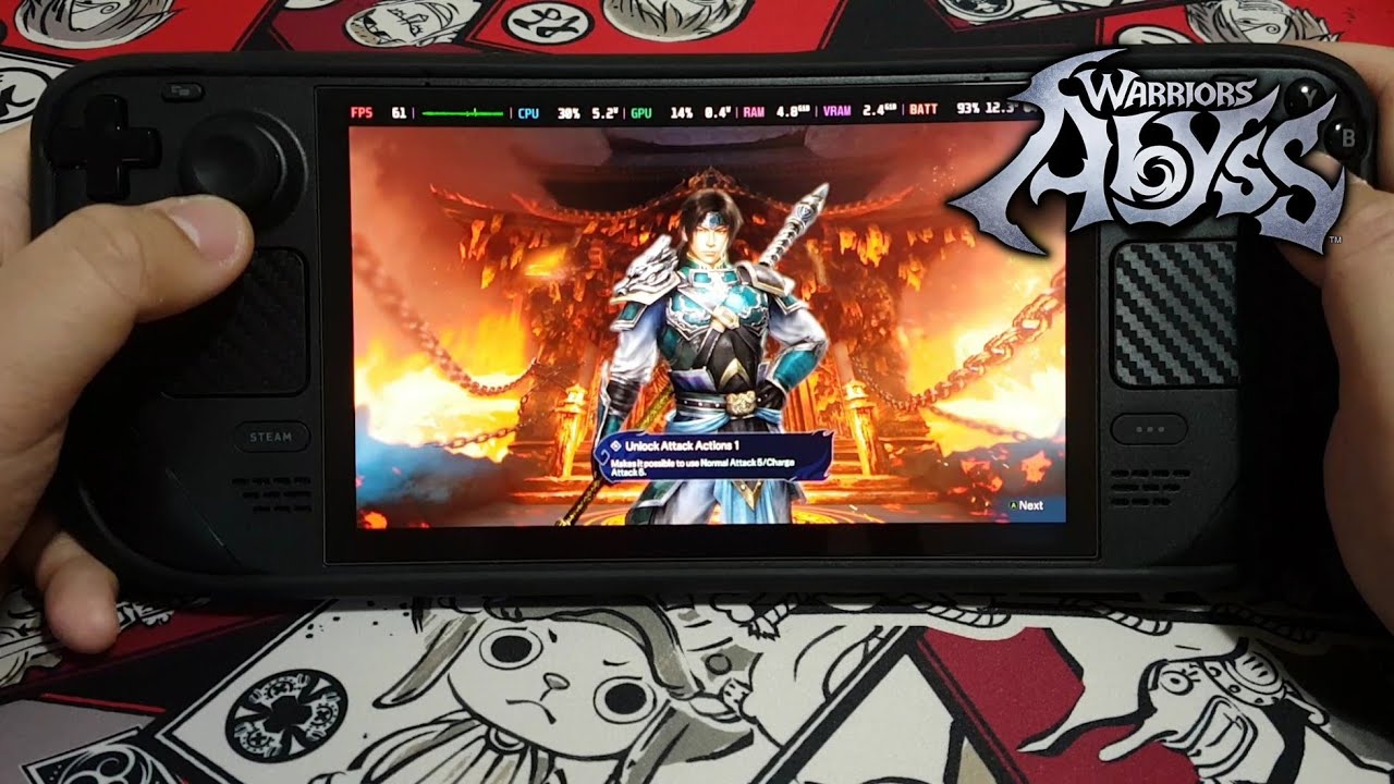 Warriors: Abyss 60 FPS Best Graphic Settings Gameplay on Steam Deck OLED @KOEITECMOEUROPE
