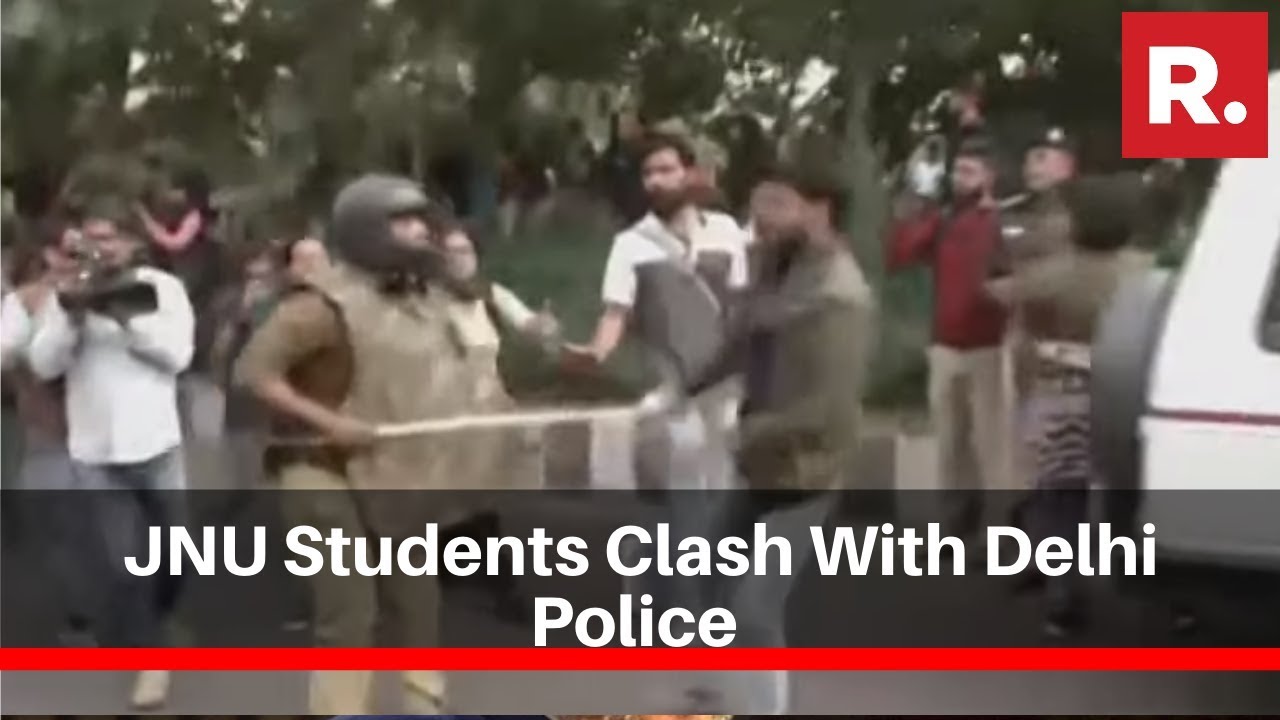 JNU Students Clash With Delhi Police Amid Protest March To Rashtrapati Bhavan Over Hostel Fee Hike