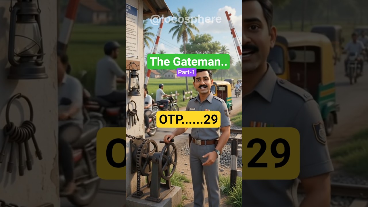 Who tells the gateman to close the gate? #train #locopilot #indianrailways #locosphere