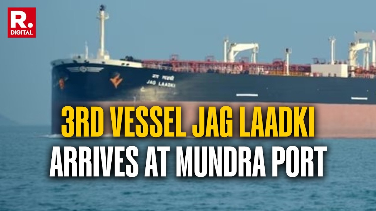 West Asia War: Indian Vessel Jag Laadki Carrying 80,000 Tonnes Of Crude Oil Docked At Mundra Port