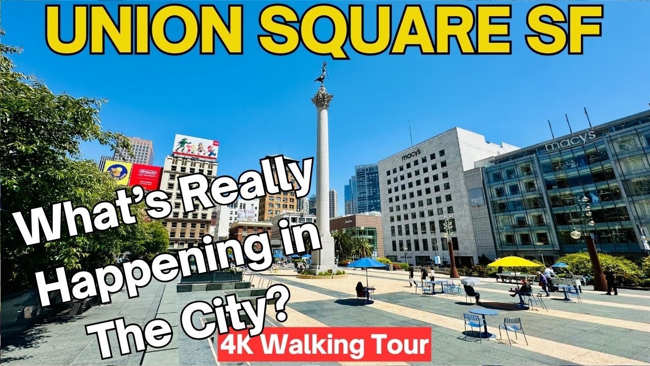 Union Square San Francisco Walking Tour 2025 | Is SF Really That Bad? (4K 60FPS)