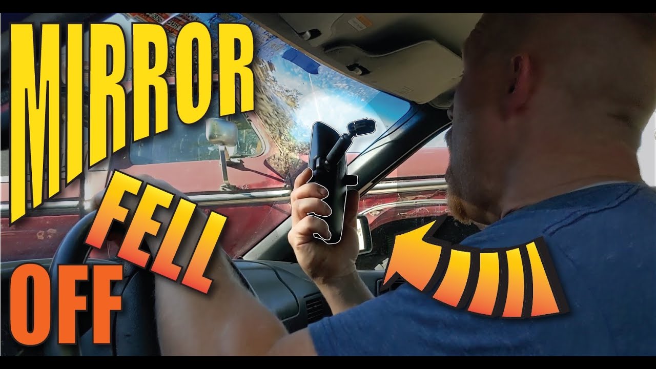 Reattach Your Rear View Mirror Button -5 minute FIX-