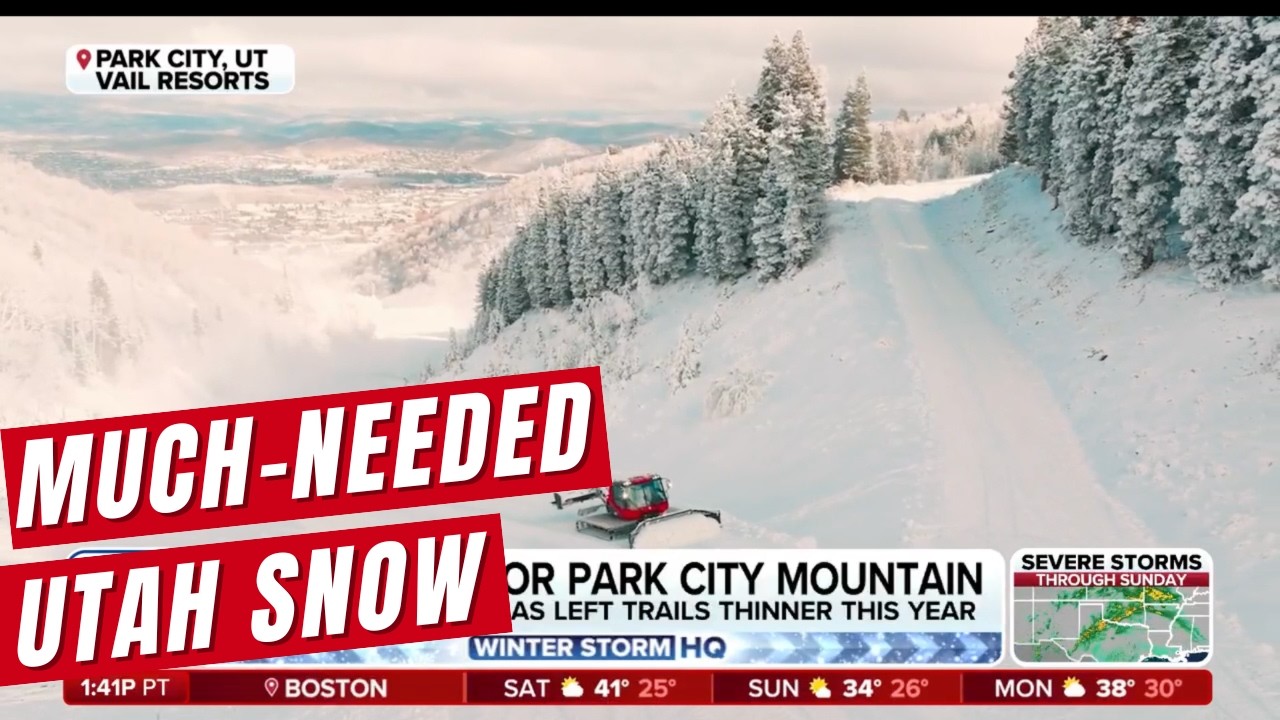 Utah ski resorts finally get a taste of snow amid worst winter weather drought in decades