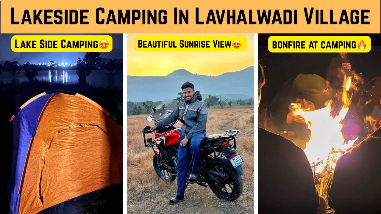 Lakeside Camping in Lavhalwadi Village😍 | Bonfire🔥 | Nashik