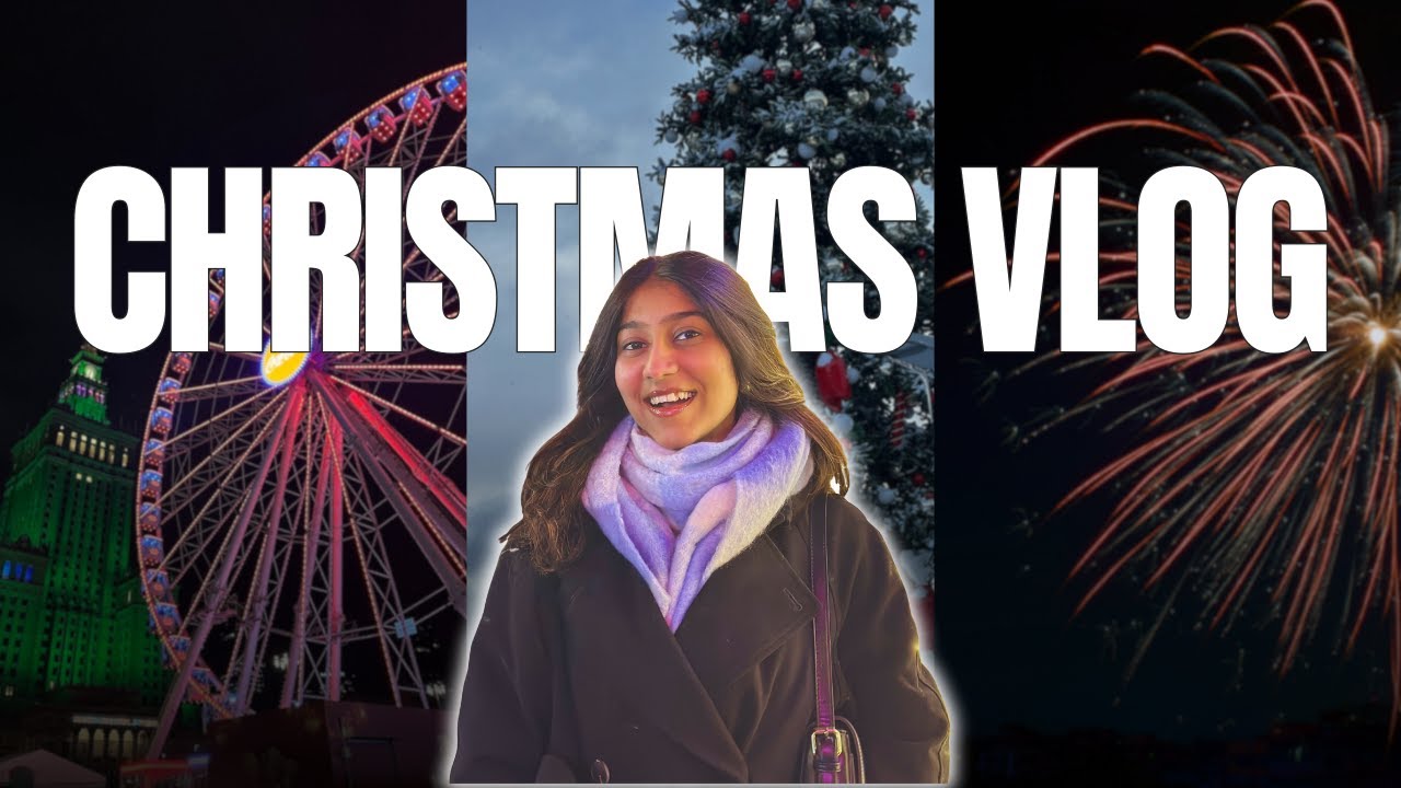 Trying Indo-Chinese Food in Warsaw🇵🇱 | Christmas Market🎄| New Year ❄️🎇