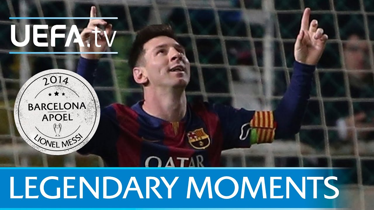 Barcelona's Messi breaks Raúl record (2014)