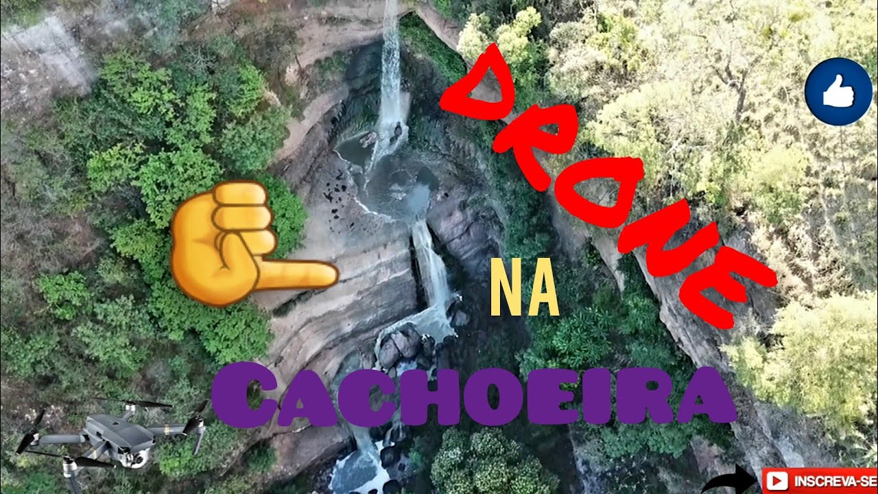 Drone na cachoeira em Marília SP 😎🇧🇷
