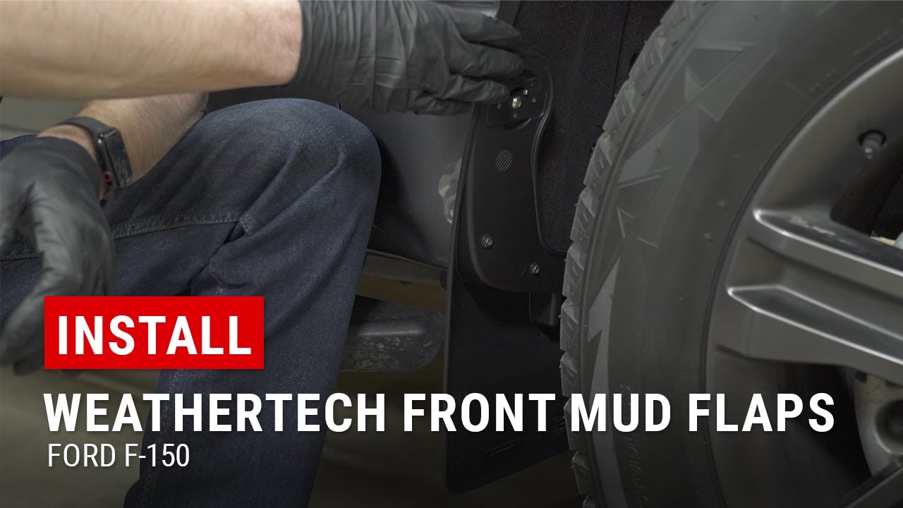 Установка передних брызговиков WeatherTech на наш Ford F-150