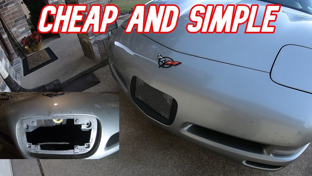 C5 License Plate Cooling Mod