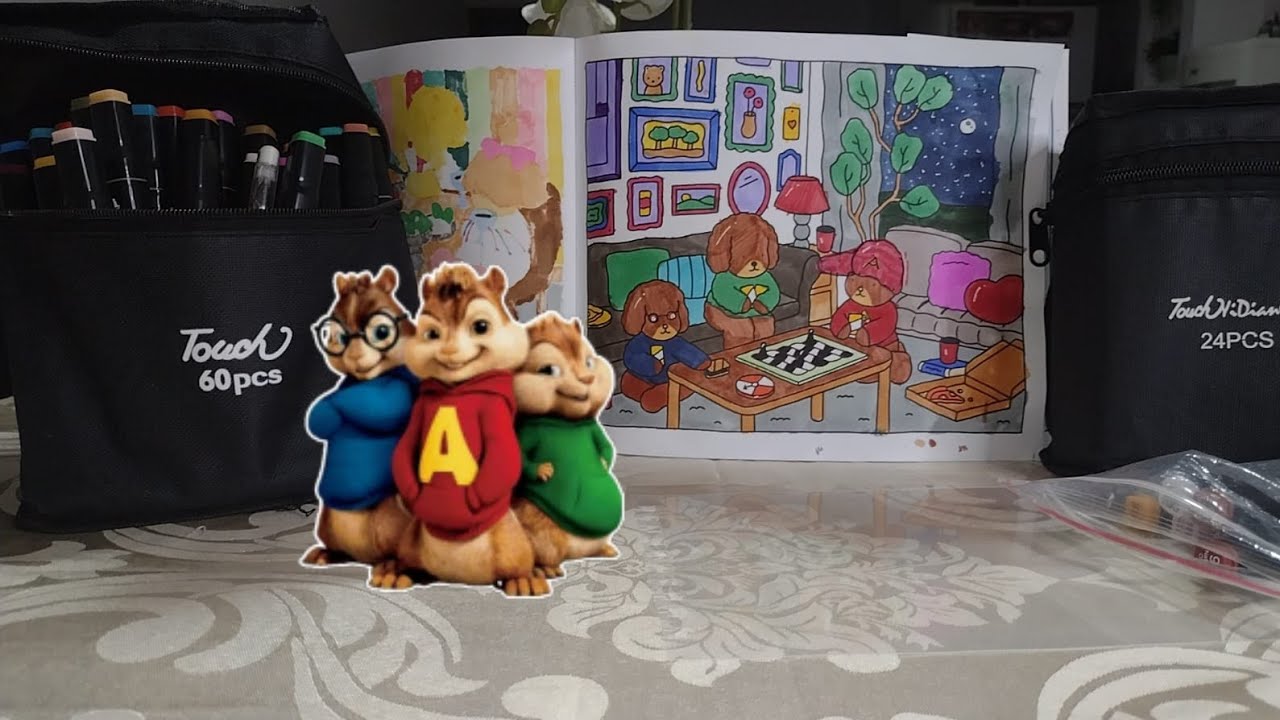 Colorindo bobbie goods tema Alvin e os esquilos 🐿️🐿️🐿️ parte 41