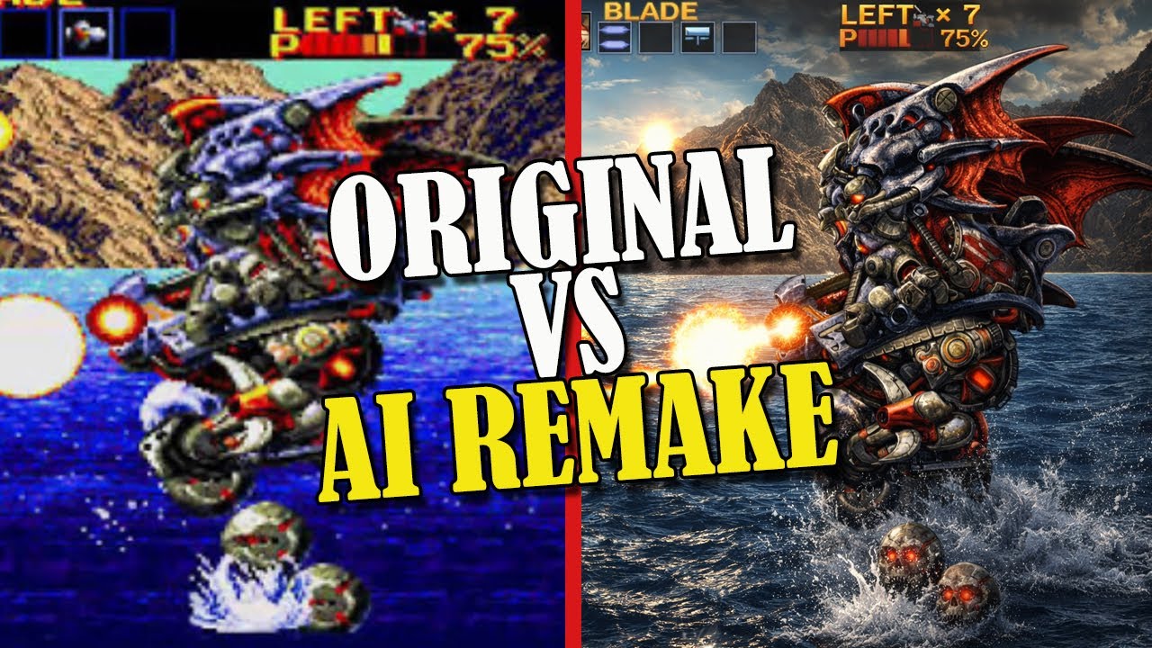 Thunder Force IV Reinvented: Original vs AI Remake - Future or Failure?