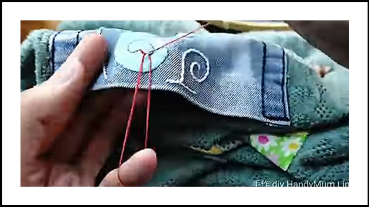 💎Upcycling Fabric Scraps and Old Denim Pockets