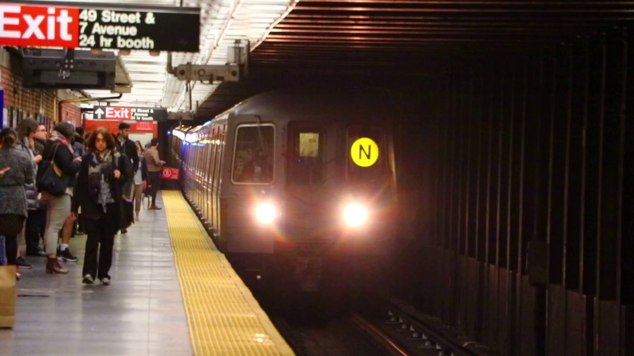 MTA New York City Subway : Coney Island Bound R68A N Train @ 49th Street