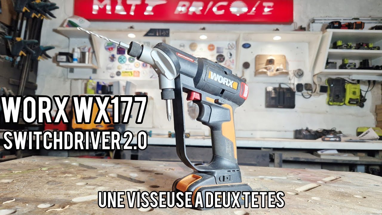 [WORX] WX177 - SWITCHDRIVER 2.0 - Une visseuse à te faire perdre la tête