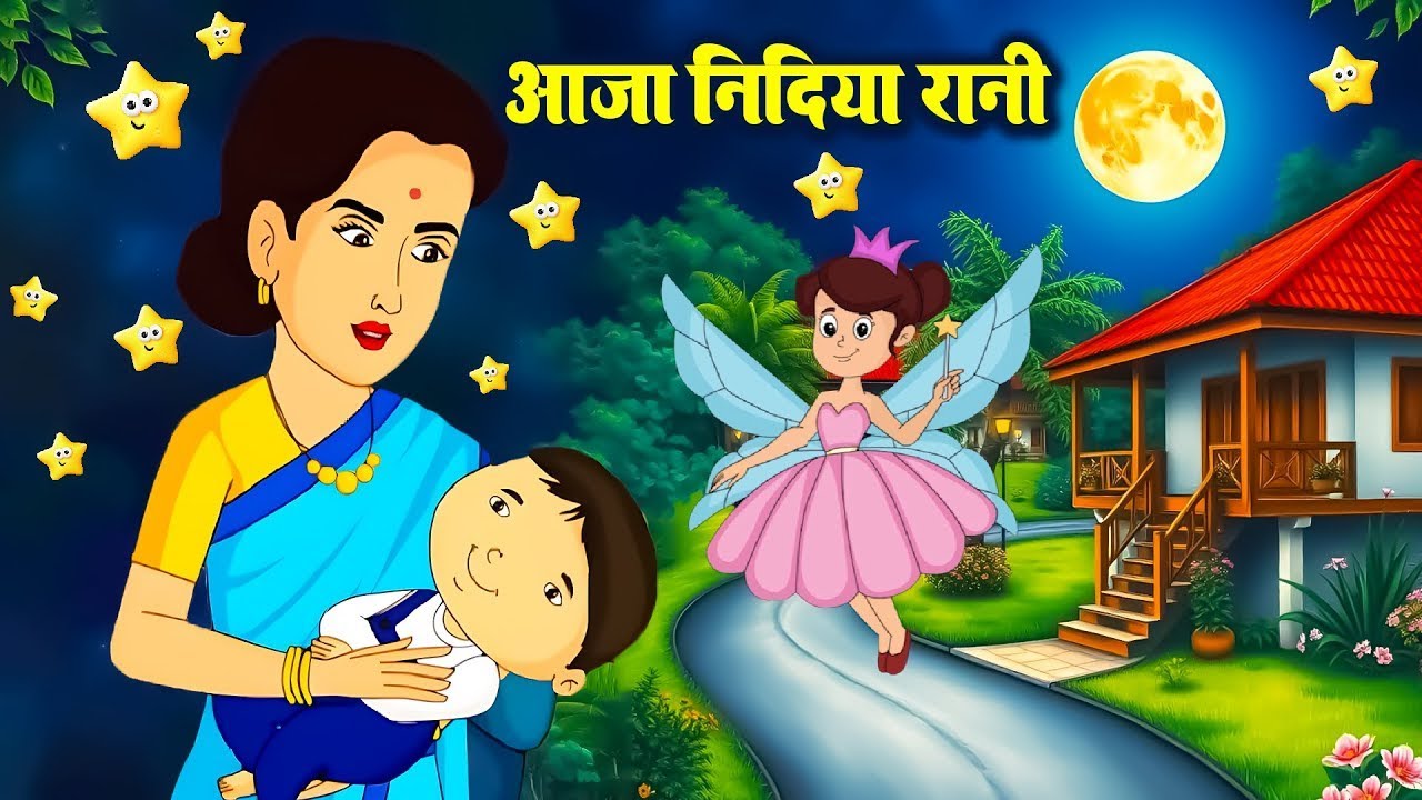 Aaja Nindiya Rani Aaja | Lori Song | आजा निंदिया रानी आजा लोरी | Baby Sleep Song | Rainbow Rhymes