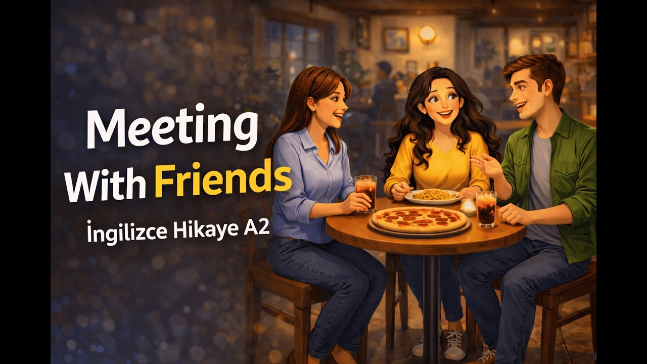 A2 Seviye İngilizce Hikaye | Meeting with Friends | Geçmiş Zaman Pratiği | 30 Yeni Kelime