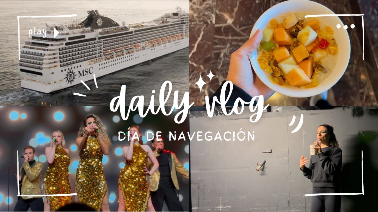 🛳️ COMO ES UN DÍA DE NAVEGACIÓN A BORDO como cantante / MSC poesía @carmen.ravel