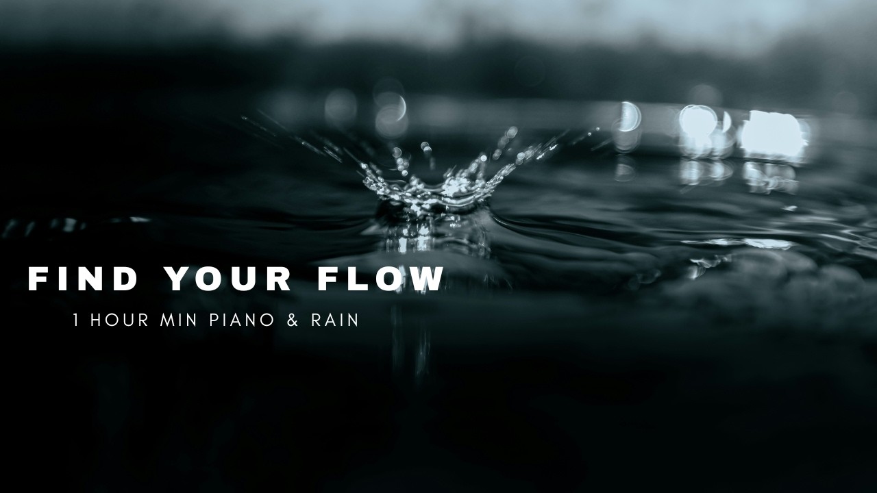 1 Hour Dark Ambient Piano for Intense Focus | 50/10 Pomodoro Timer with Rain