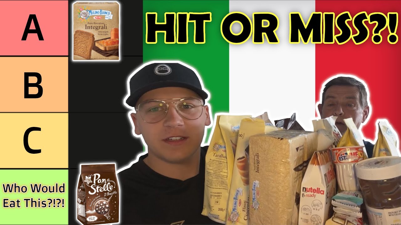 British People Trying Italian Snacks [Tier List!] | Peelie9